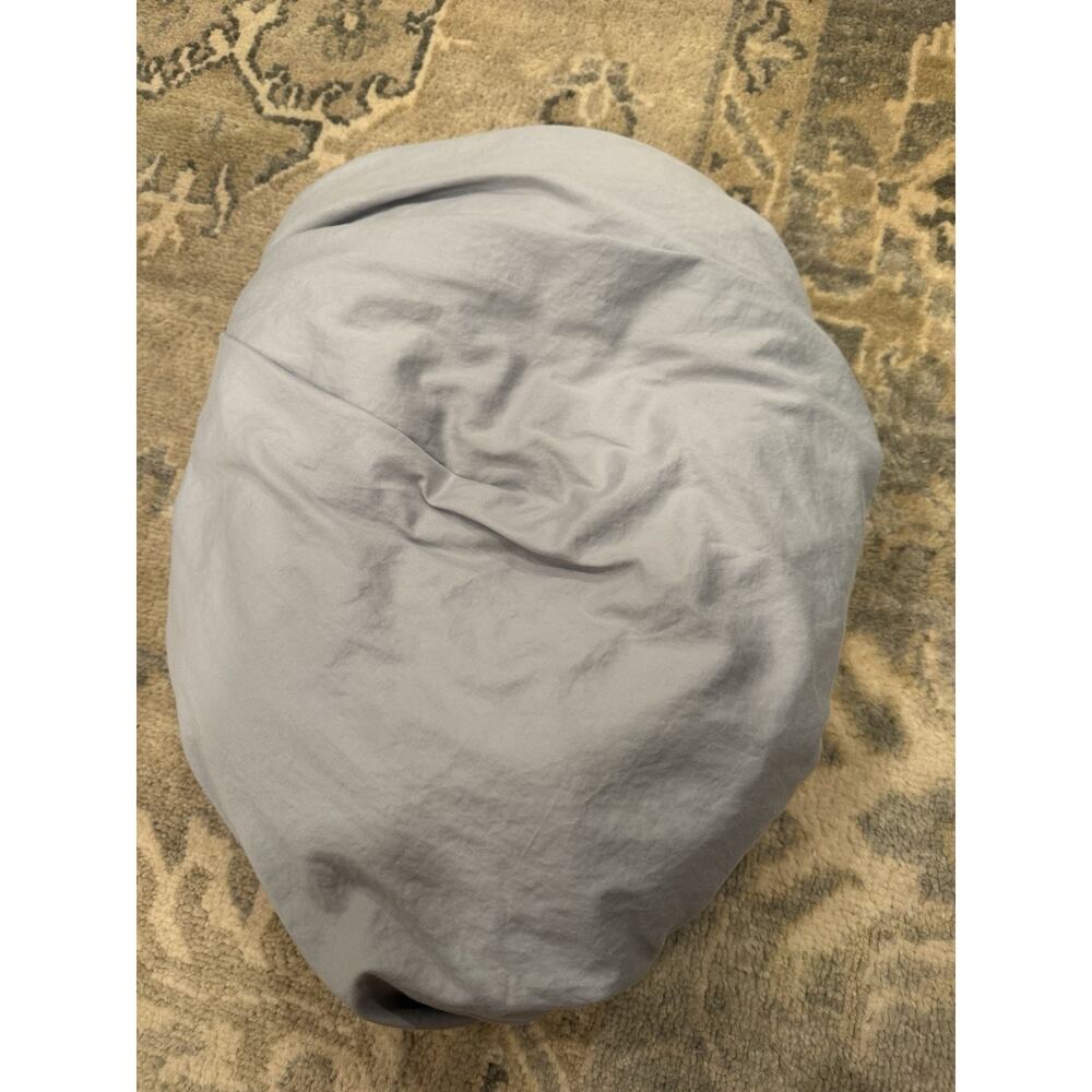 Boll & Branch Signature Hemmed Fitted Bed Sheet Grey Queen 100% Organic Cotton